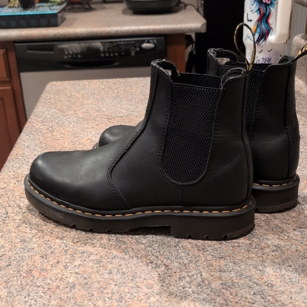 Dr. Martens Black Leather Ankle Boots